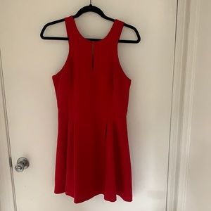 Red cocktail dress